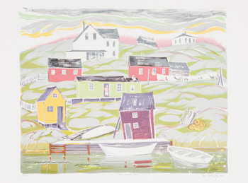 Baie Verte NFLD by Doris Jean McCarthy