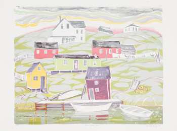 Baie Verte NFLD by Doris Jean McCarthy