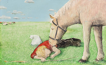 Time to Take the Cows Home Master by William Kurelek