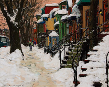 The Old Winding Stairways of Montreal by Horace Champagne