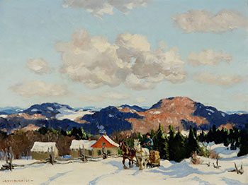 The Logging Team, Eastern Townships by Frederick Simpson Coburn