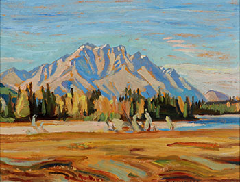 Cascade Mountain from Canmore by Alexander Young (A.Y.) Jackson