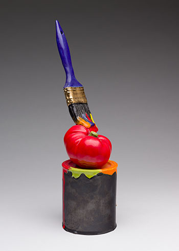 Painting a Red Tomato par Victor Cicansky