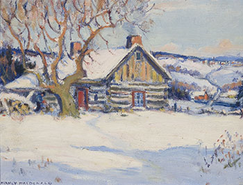 Cabin in Winter par Manly Edward MacDonald