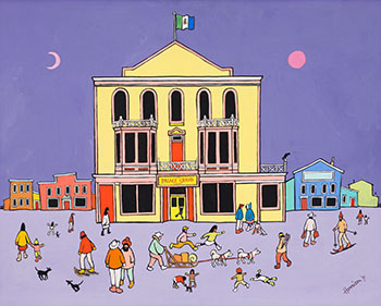 Dawson City Theatre by Ted Harrison