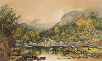 Mountain Landscape by William Nichol Cresswell