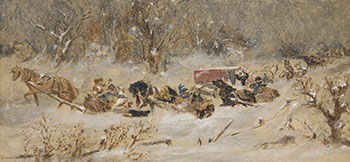 Sleighing in a Snow Storm par John Arthur Fraser