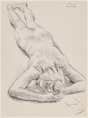 Study for Nude on Rug by Alexander Colville