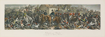 Wellington & Blucher meeting after the Battle of Waterloo par After Daniel Maclise