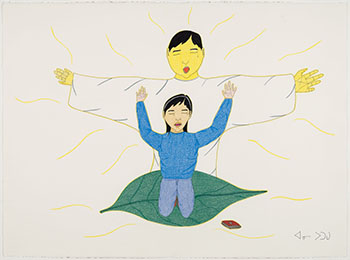 A Good Feeling from Heaven by Annie Pootoogook