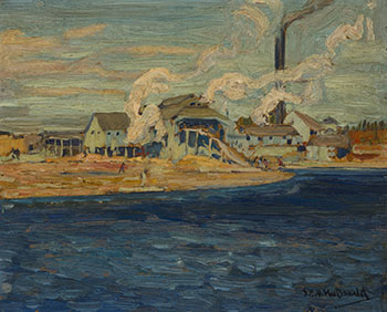 Gull River Mill, Coboconk by James Edward Hervey (J.E.H.) MacDonald