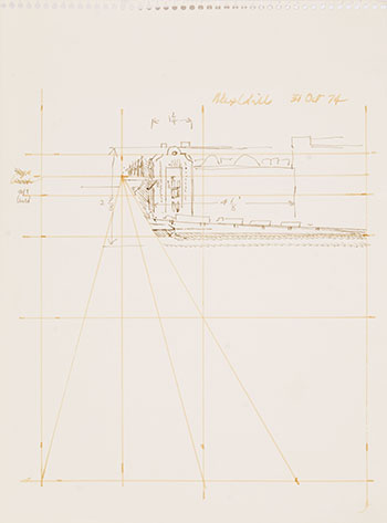 Study for River Thames XI (AC00259) by Alexander Colville