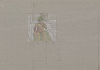 Study for Woman in Bathtub (AC00997) par Alexander Colville