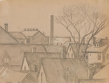 Rooftops (AC02208) by Alexander Colville