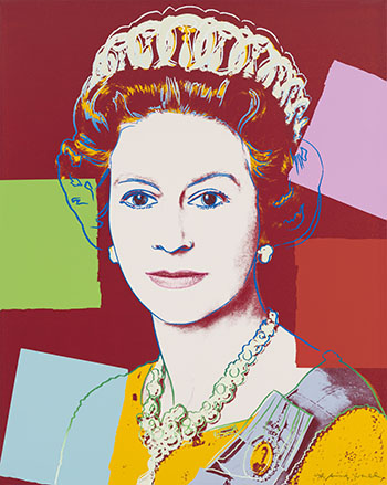 Queen Elizabeth II of the United Kingdom, from Reigning Queens (F.S.II.334) by Andy Warhol