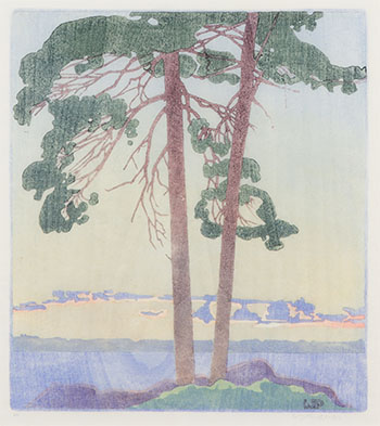 A Muskoka Sunset by Walter Joseph (W.J.) Phillips