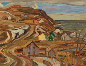 Quebec Village, Lower St. Lawrence by Alexander Young (A.Y.) Jackson