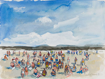 Beach Scene by Molly Joan Lamb Bobak