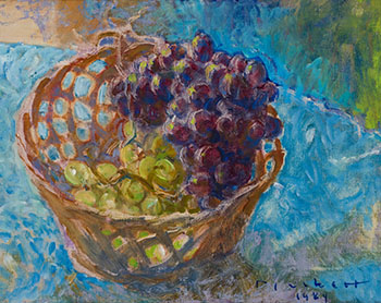 Grapes in a Basket par Joseph Francis (Joe) Plaskett