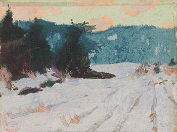 Chemin d’Hiver, Comté Charlevoix by Clarence Alphonse Gagnon