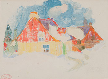 Maison à Baie St. Paul by Clarence Alphonse Gagnon