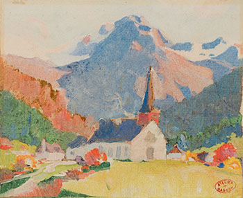 Dans Les Alpes by Clarence Alphonse Gagnon