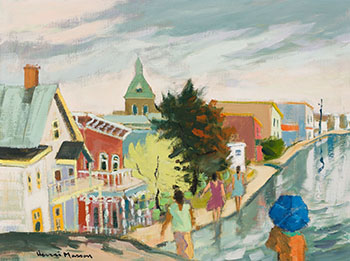 Rue Ste-Marie, Ste-Hyacinthe, Que by Henri Leopold Masson