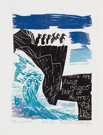 Six Murres by Anne Meredith Barry