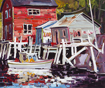 Red Shack, Quidi Vidi N.F.L.D. by Bruno Cote