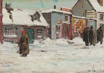 Canadian Winter Scene by Peleg Franklin Brownell