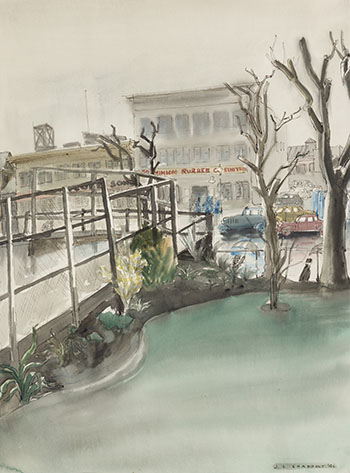 Homer Street, Rainy Day by Jack Leonard Shadbolt