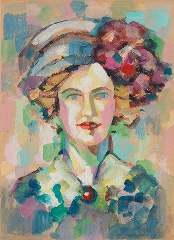 Woman with a Hat by John Duncan Fergusson