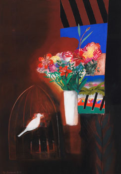 Still Life with White Dove by Walter Joseph Gerard Bachinski