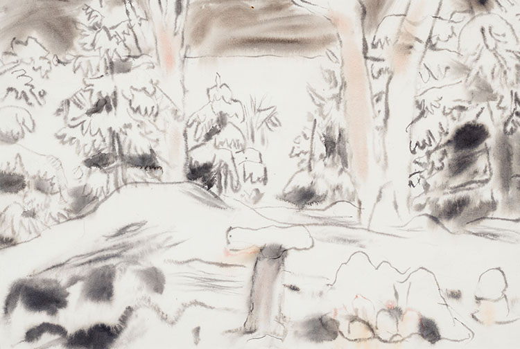 Snowy Morning, Baptiste Lake, Ontario by David Brown Milne