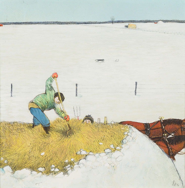 Hauling Hay by William Kurelek