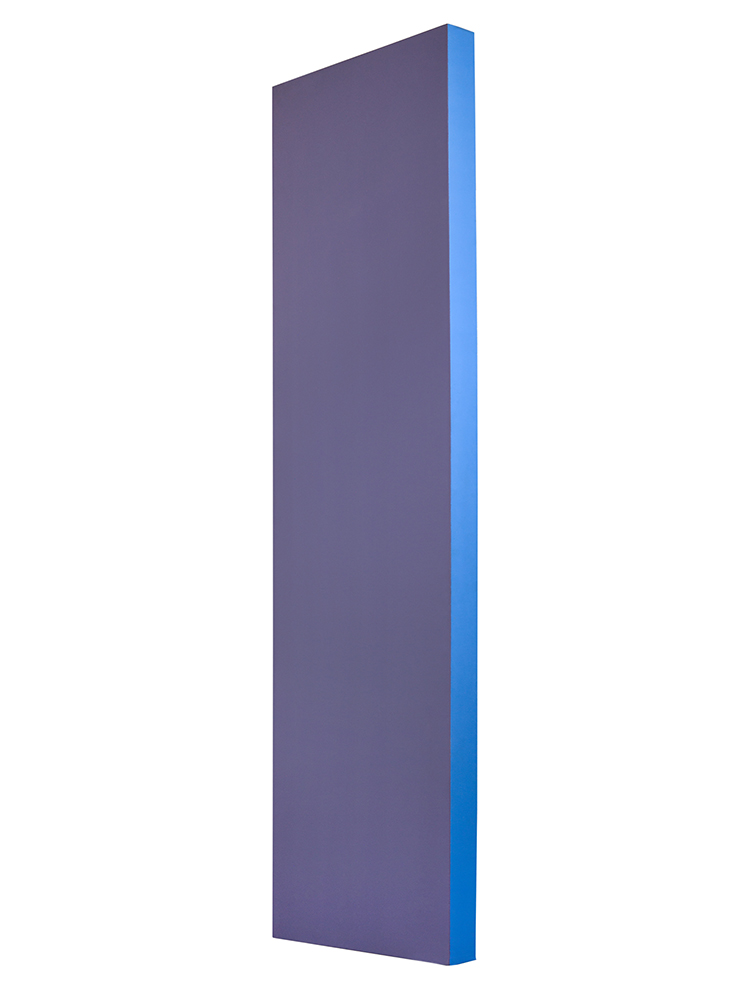 Polychrome en gris, violet et bleu par Claude Tousignant