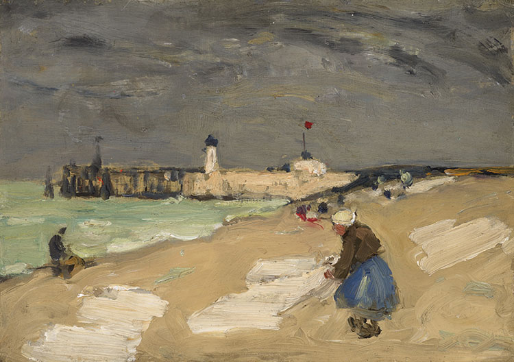 Drying Sheets on the Beach, Dieppe by James Wilson Morrice