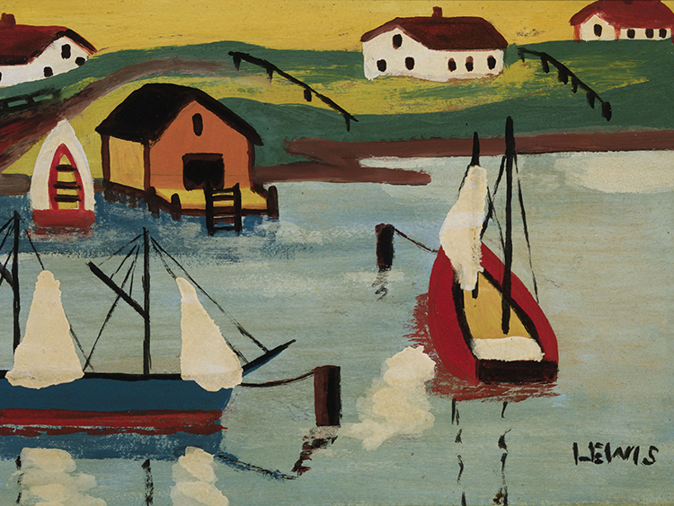 Dock Scene by Maud Lewis