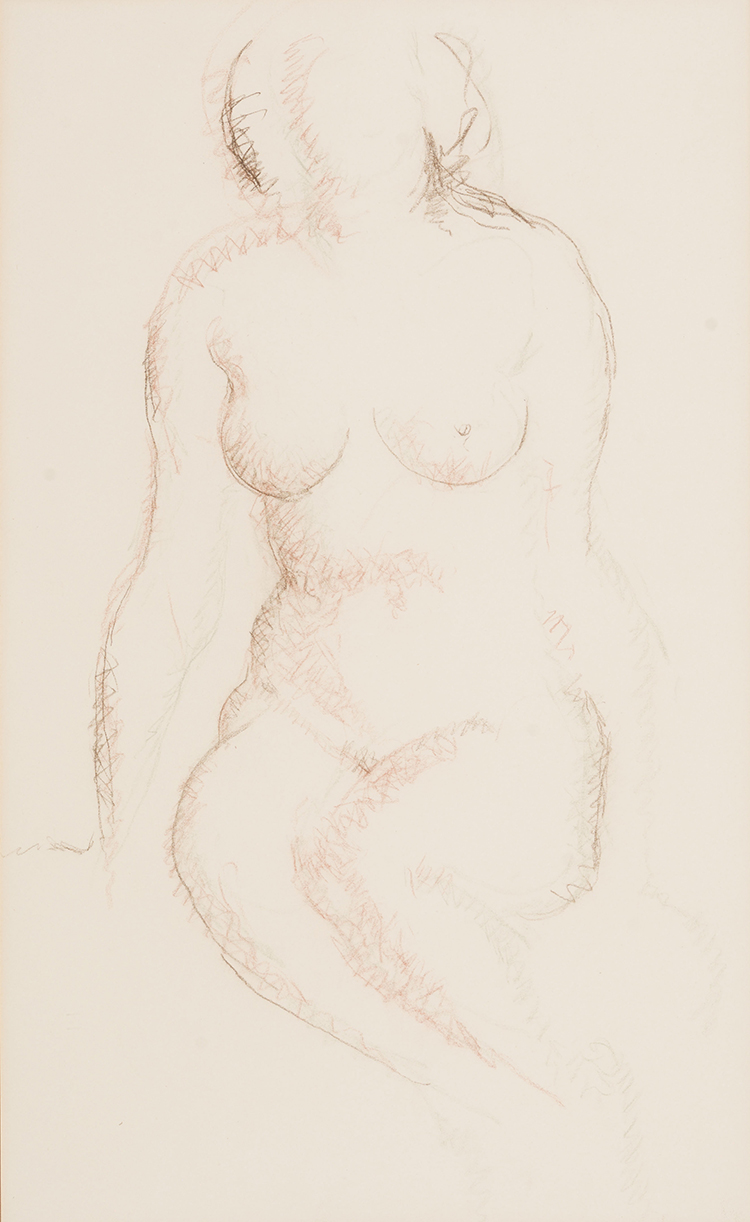 Sitting Nude #1 by Lionel Lemoine FitzGerald