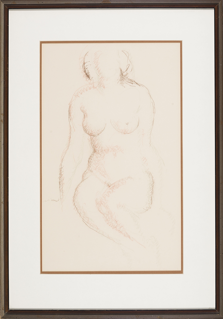 Sitting Nude #1 by Lionel Lemoine FitzGerald