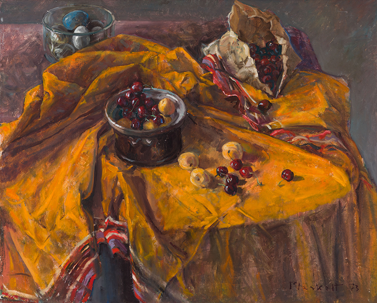 Cherries and Apricots par Joseph Francis (Joe) Plaskett