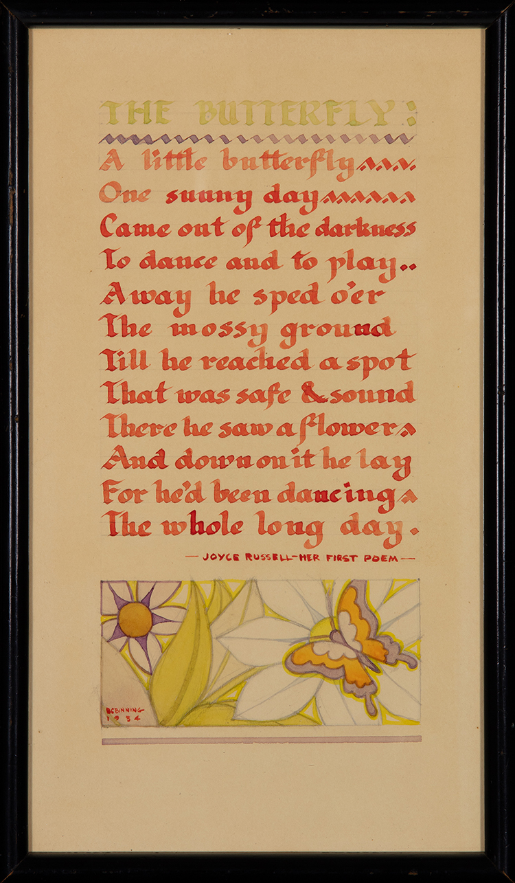 Poem by Bertram Charles (B.C.) Binning