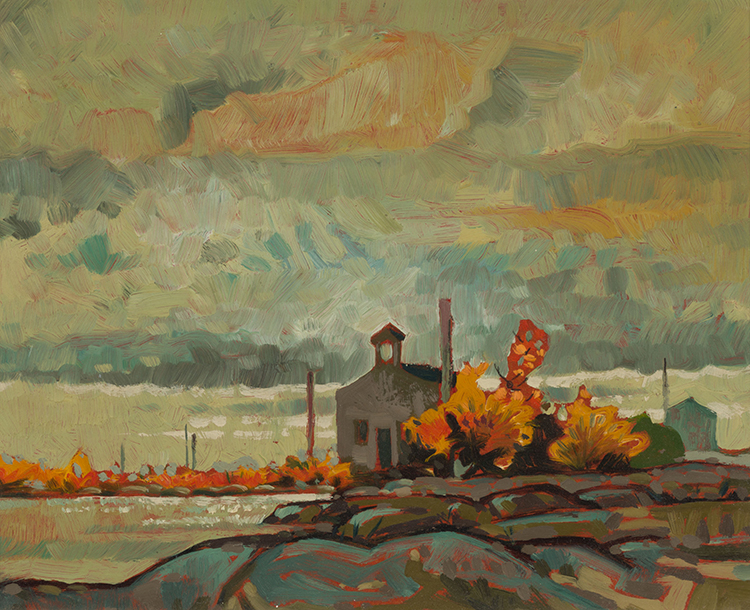 Stormy Skies & Autumn Colours by Robert Genn