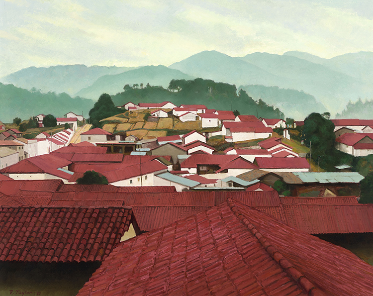 Morning Rooftops - Chichicastenango, Guatemala by Frederick Bourchier Taylor