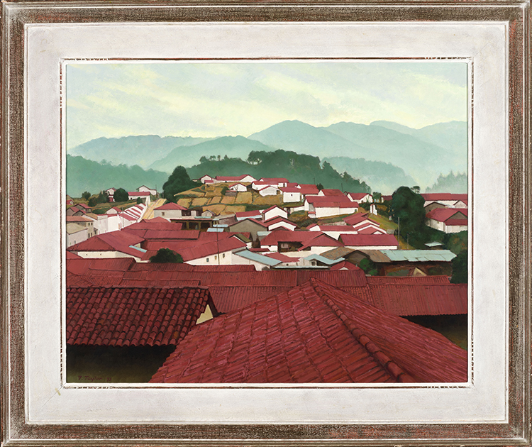 Morning Rooftops - Chichicastenango, Guatemala par Frederick Bourchier Taylor
