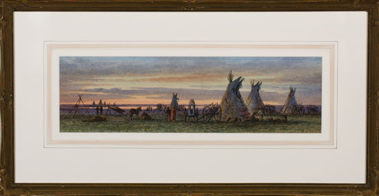 	Indian Encampment, Red Deer Lake par Frederick Arthur Verner