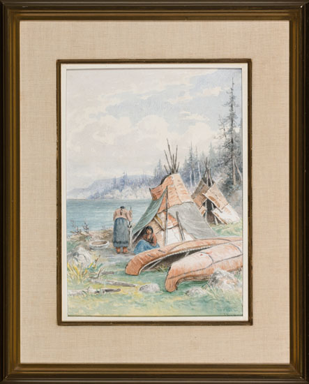 Encampment by the Lake par Frederick Arthur Verner