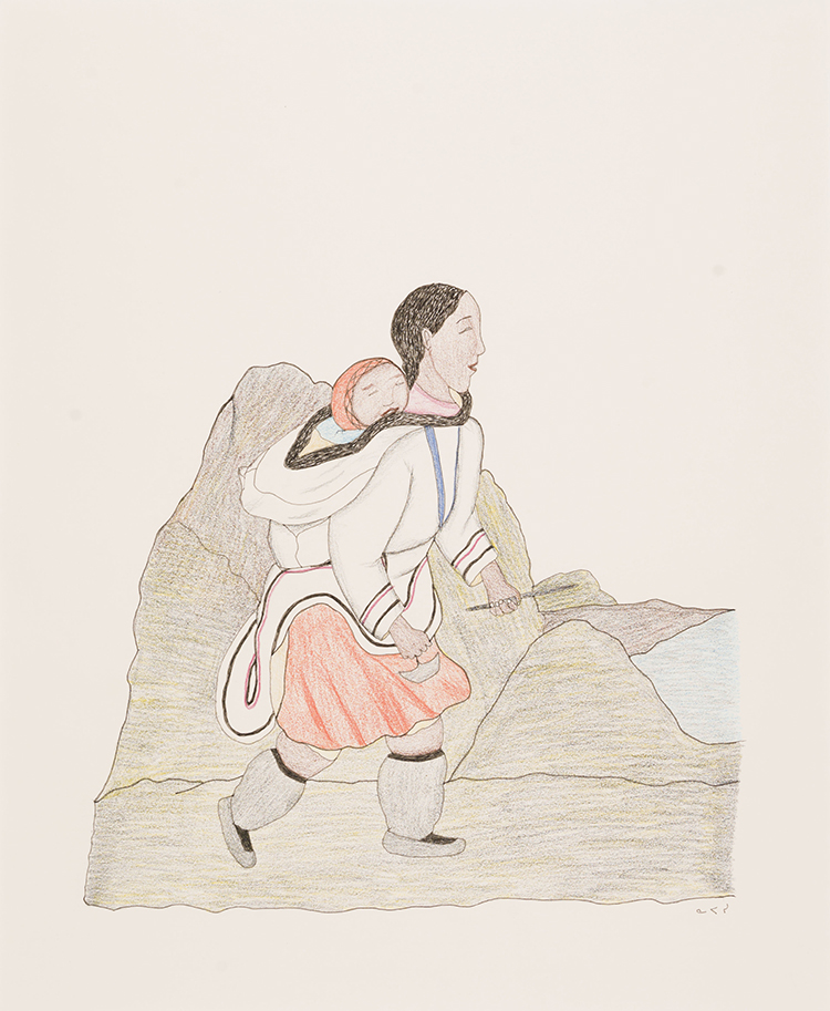 Mother and Baby par Napachie Pootoogook