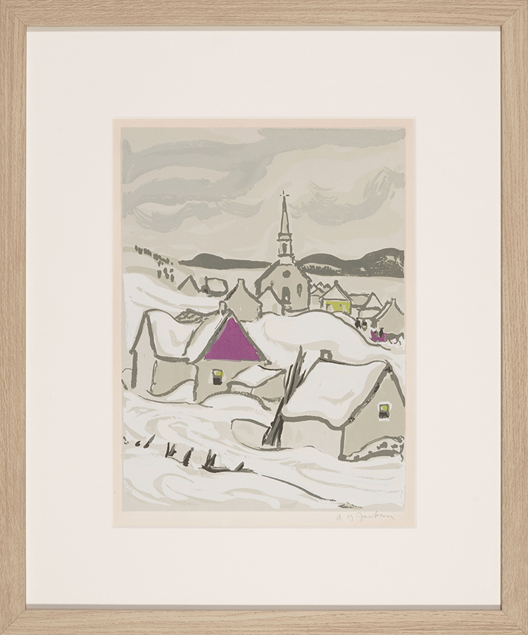 Quebec Village in Winter par Alexander Young (A.Y.) Jackson