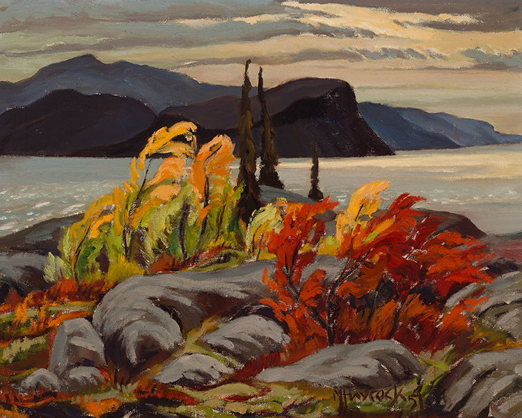 Great Bear Lake with Fall Colours by Dr. Maurice Hall Haycock